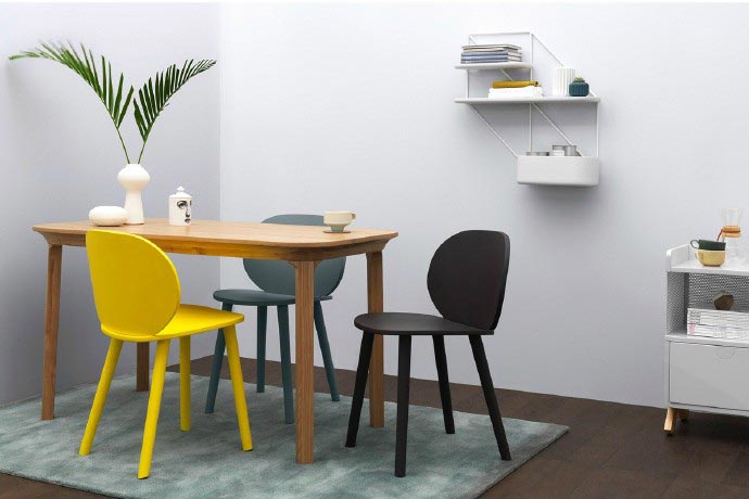 極簡風餐廳餐桌設計，簡約到極致也是一種美