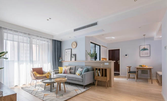 98平北歐風家裝案例，簡單實用最好！