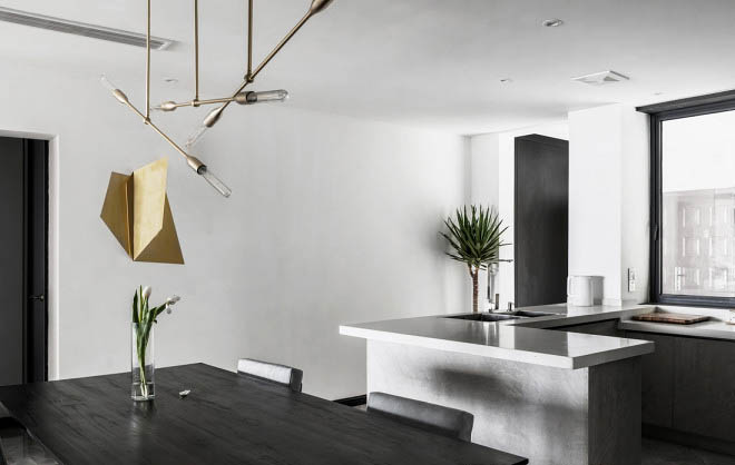 120平現(xiàn)代風(fēng)家裝案例，黑與白的詩情畫意