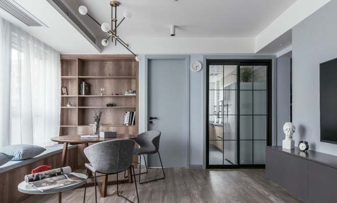 95平北歐風(fēng)家裝案例，暖色調(diào)小清新