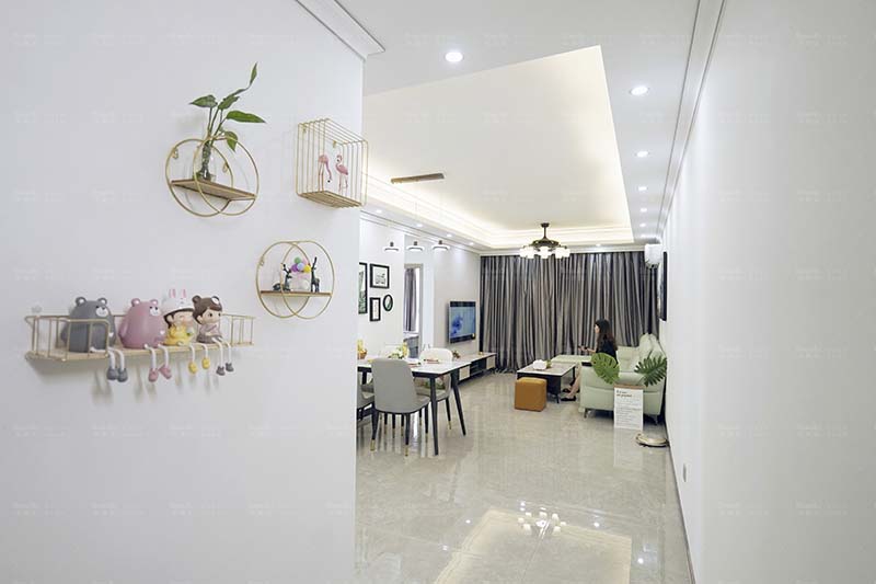 106平現(xiàn)代簡(jiǎn)約風(fēng)實(shí)拍圖，構(gòu)建清新宜居小窩