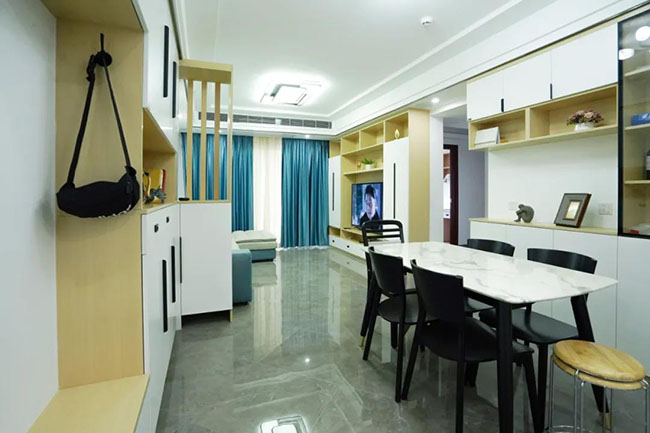 三室兩廳現(xiàn)代簡約風(fēng)，功能性極強(qiáng)，清淡雅致的溫馨之家