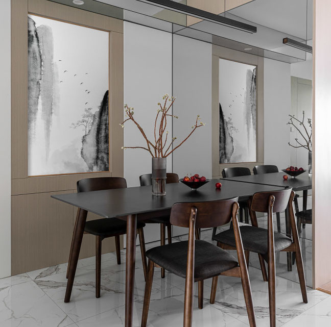 106㎡現(xiàn)代簡(jiǎn)約三居室，時(shí)尚與雅致的交融