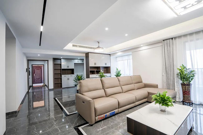 180平現(xiàn)代風(fēng)，黑白灰搭配出時(shí)尚的浪漫空間